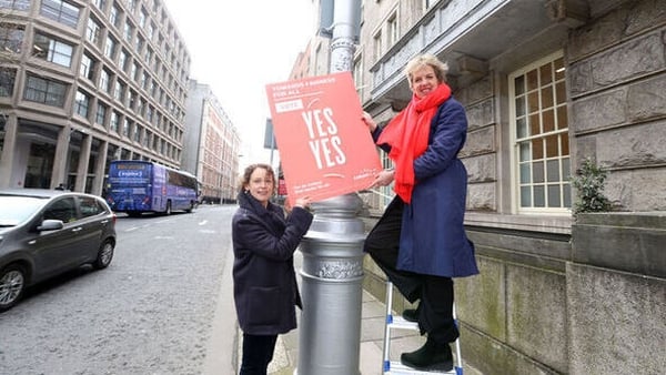 Ivana Bacik and Labour's director of elections for the referendums Senator Marie Sherlock (Pic: RollingNews.ie)