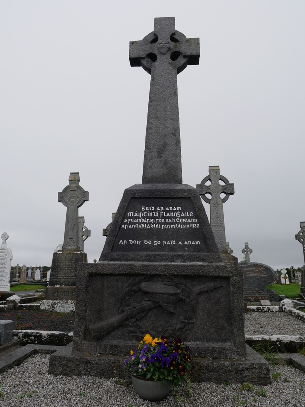 Stone memorial in a graveyard