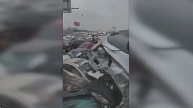 Video Several Injured In Car Pile Up On Icy China Expressway Rt