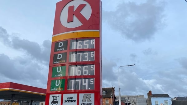 Current petrol and diesel prices in Dublin