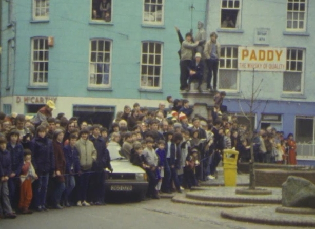 Crowds out in Clonakilty, West Cork for the Rally, 1984Crowds out in Clonakilty, West Cork for the Rally, 1984