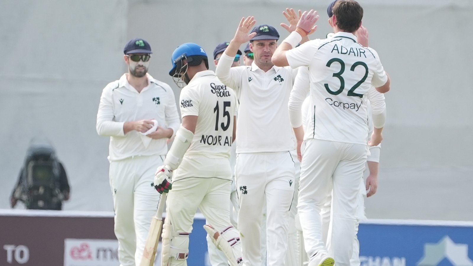 Adair stars as Ireland edge day one of Afghan Test