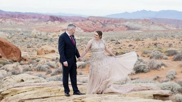 Caroline West and her husband. Credit: Cactus and Lace