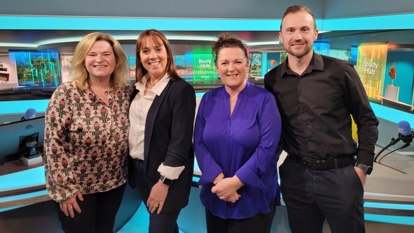In studio: Clodagh Havel, your host Evelyn O'Rourke, Sandra Cleary and Enda Dowd.