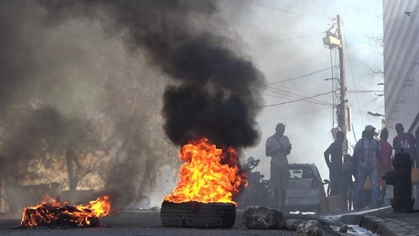 The government last night imposed a curfew throughout the Ouest territory in Haiti