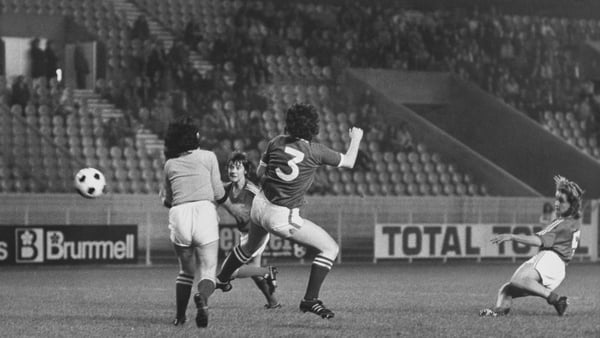 Women's International friendly match between France and Ireland, held at Parc des Princes in Paris, France, 10th October 1973. Ireland's Anne Griffith was in goals and Maureen Stokes is number 3. France won 4-0. Photo: Getty Images