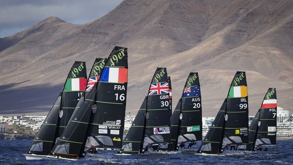 Lanzarote's spectacular coastline provides the backdrop for this week's 49er and 49erFX World Championships