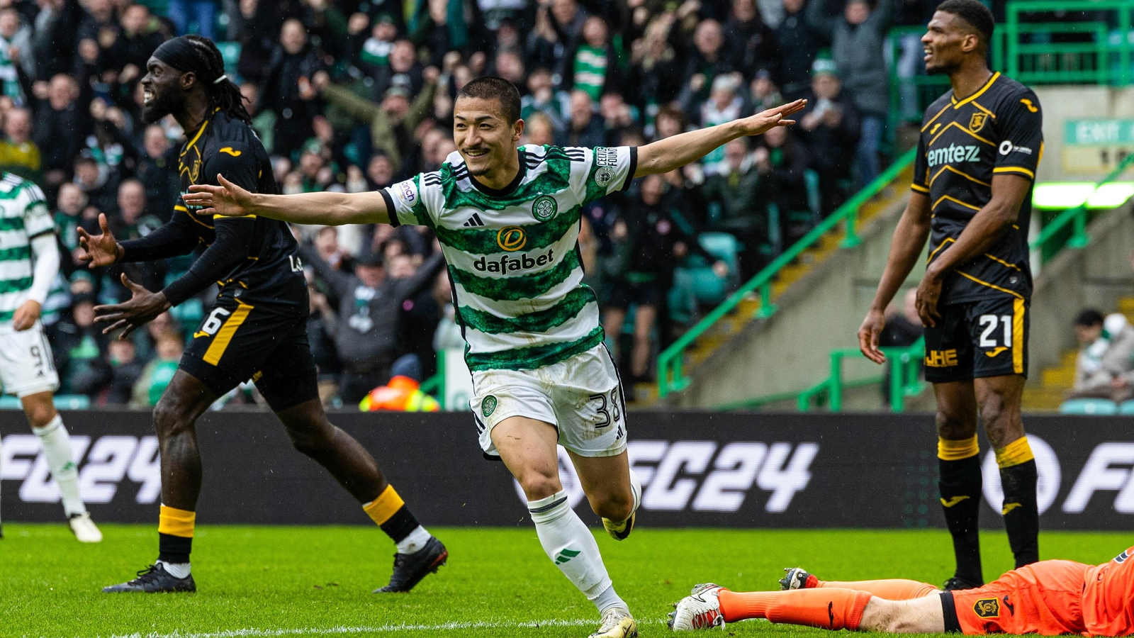 Maeda scores hat-trick as Celtic see off Livingston