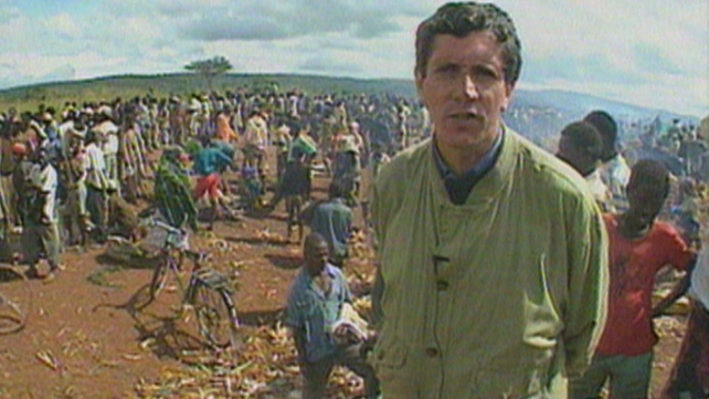 Charlie Bird reporting from Rwanda in 1994