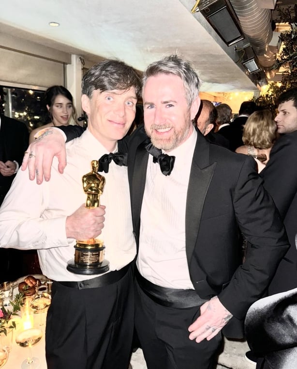 Gareth Bromwell and Cillian Murphy. Photo courtesy of Gareth Bromwell's Instagram.
