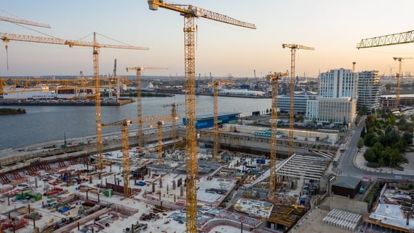 The district of Hafencity is currently Europe's largest inner-city development project, with new apartments, commercial spaces, hotels, schools and infrastructure being built along the Elbe river area. Photo: Getty Images