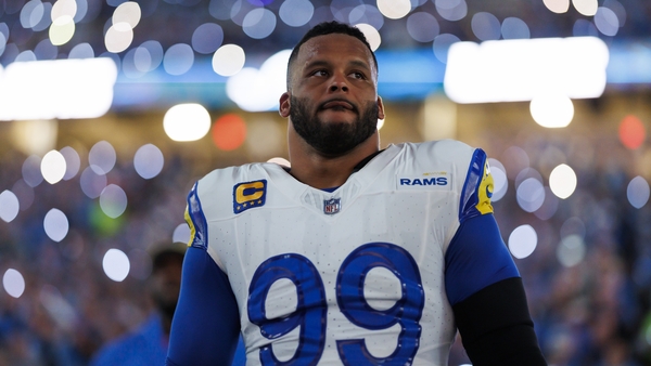 Aaron Donald helped the Rams win the Super Bowl in 2022