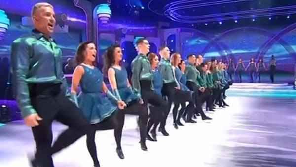 Marty Morrissey, Bernard O'Shea, Cliona Hagan, Ryan Andrews, Brian Dowling, Lottie Ryan, and Ellen Keane joined the Riverdance professionals on the night - and the cheer at the end sounded as loud as the one in The Point all those years ago