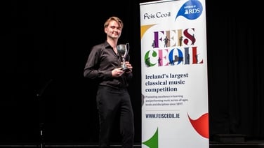 Feis Ceoil McCullough Cup & €1500 RTÉ lyric fm award winner Ben Gannon