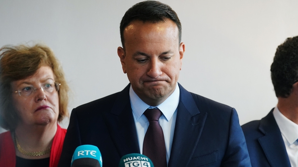 Fine Gael leader Leo Varadkar is bullish when asked if he has any concerns about his depleted ranks (File image)