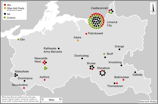 Civil war deaths in Limerick
