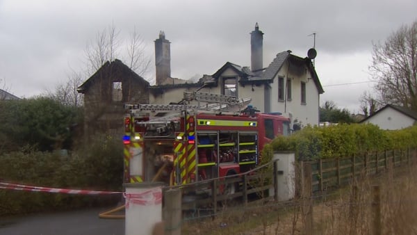The blaze broke out at the house in the Swinford area, in the early hours of the morning
