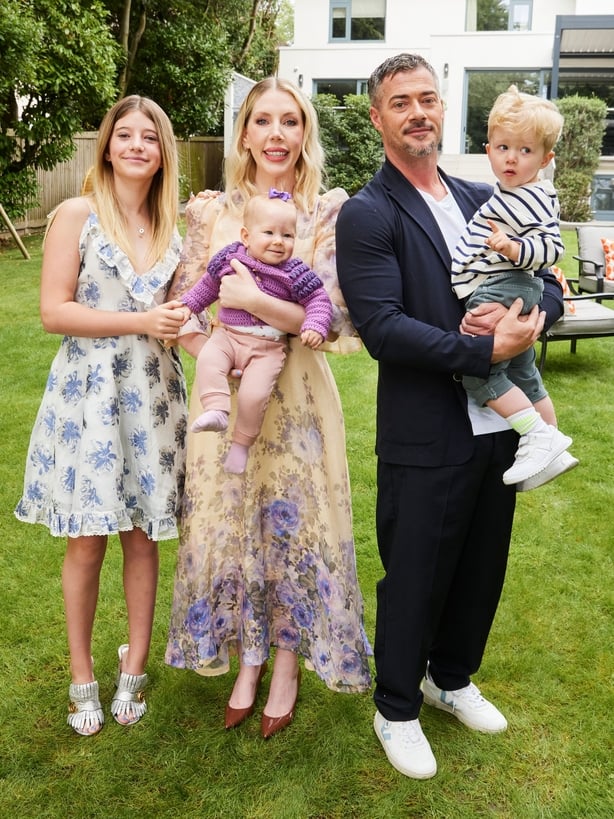 L-R: Violet, Katherine Ryan, Fenna, Fred and Bobby Koostra
