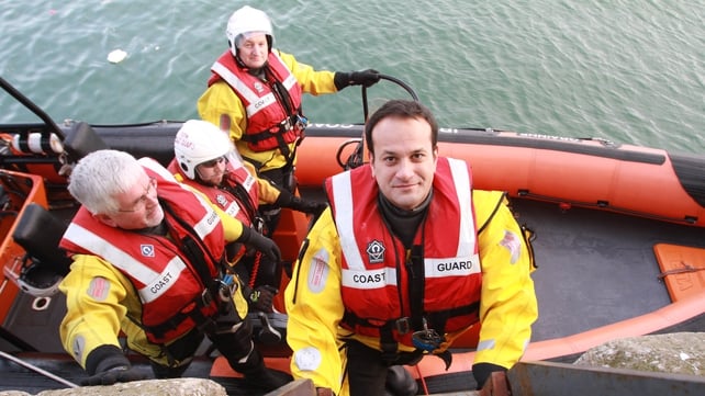 In 2012, Leo Varadkar joined members and volunteers of both the Irish Coast Guard and the Royal National Lifeboat Institute during a joint training exercise in Howth