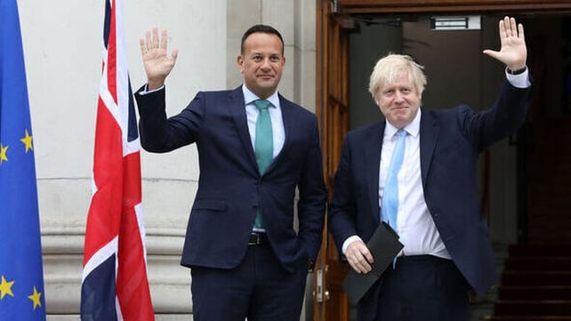 Boris Johnson arrives in Dublin in 2019 to discuss Brexit and the Northern Ireland Border problem