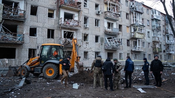 Two residential buildings and a medical institution were partially destroyed in the attacks on Kharkiv