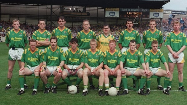 Leitrim's legendary 1994 All-Ireland semi-finalists pose for a rare Croke Park team photo