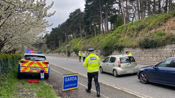 Garda checkpoints are in place across the country this weekend