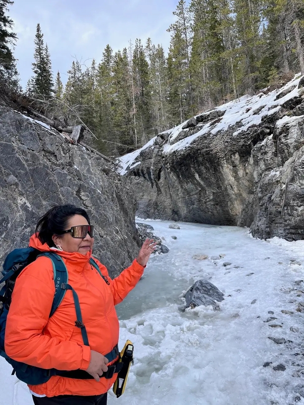 Heather Black leads us on the Grotto Canyon Trail (Aine Fox/PA)