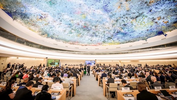 Delegates at the Human Rights Council in Geneva in February