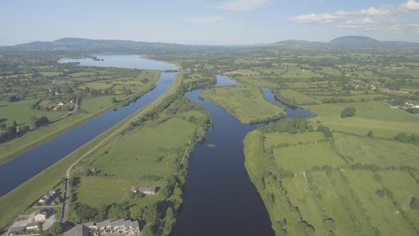 An aerial view of the Parteen basin area of the Shannon, where it is proposed the water for Dublin will come from