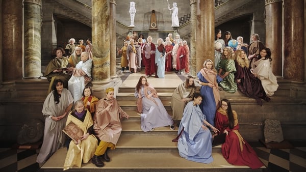 The new image, entitled The School of Hibernia, features an all female cast