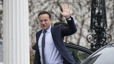 Leo Varadkar arrives at Áras to tender resignation
