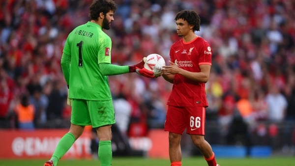 Alisson Becker (L) and Trent Alexander-Arnold could return tomorrow