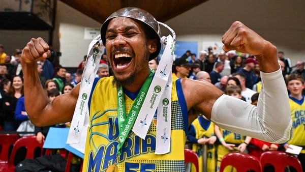 Jonathon Jean of UCD Marian celebrates