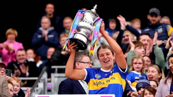 Karen Kennedy lifts silverware for Tipperary
