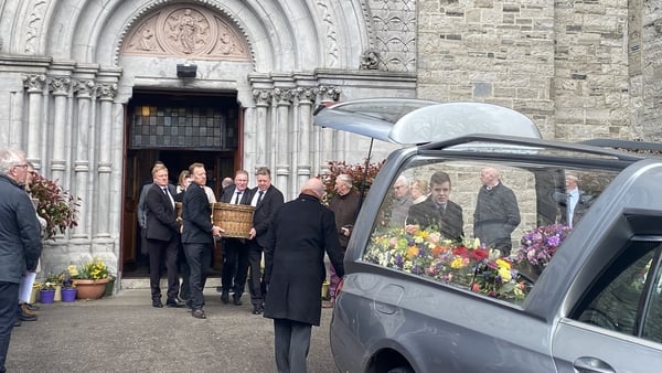 The funeral mass for Barney O'Dowd took place at St Mary's Church in Navan