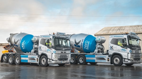 The two new Volvo FM trucks are the first of their kind in Ireland and the UK