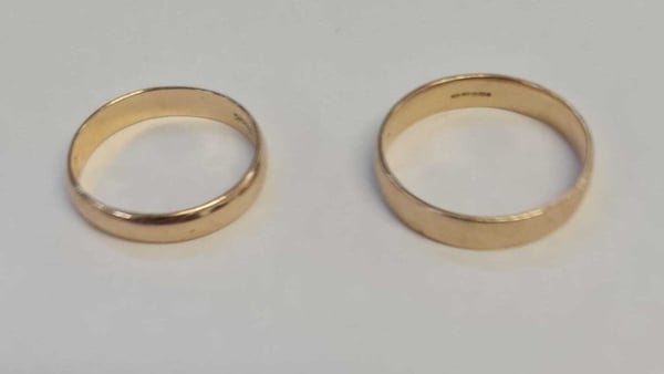 The rings were found in a supermarket car park on the Dublin Road in Fermoy last Tuesday