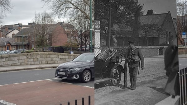 Ireland then and now: searching a car in 1916