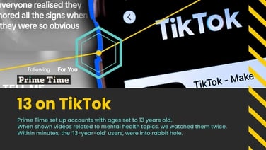 Prime Time: '13 on TikTok' Self-harm content shocks experts