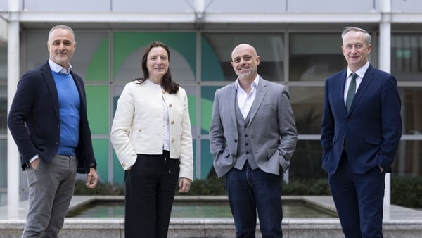 Gianni Matera, Founder, Growing Capital, Dr. Massimiliano Bianchi, CEO, Ulysses Neuroscience, Cepta Duffy, HPSU Lifesciences Department Manager, Enterprise Ireland, Leo Clancy, CEO, Enterprise Ireland