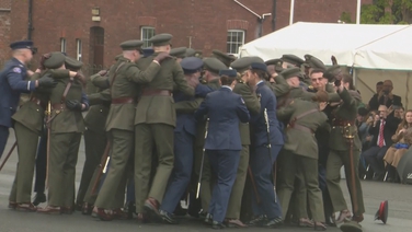 Cadets celebrate Defence Forces commission