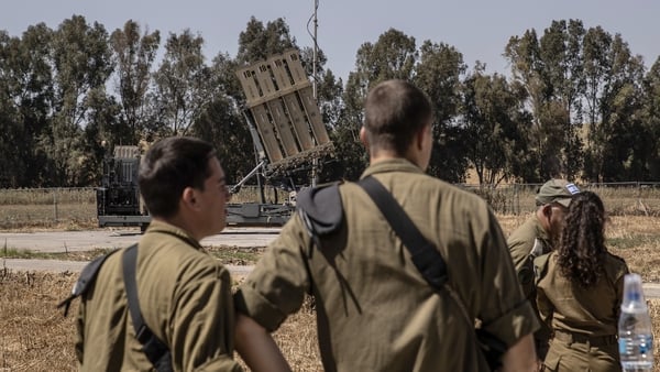 A view of the battery of Israel's 'Iron Dome' defence system in Sderot yesterday