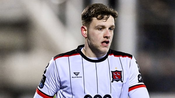 Jamie Gullan was on the spot for Dundalk