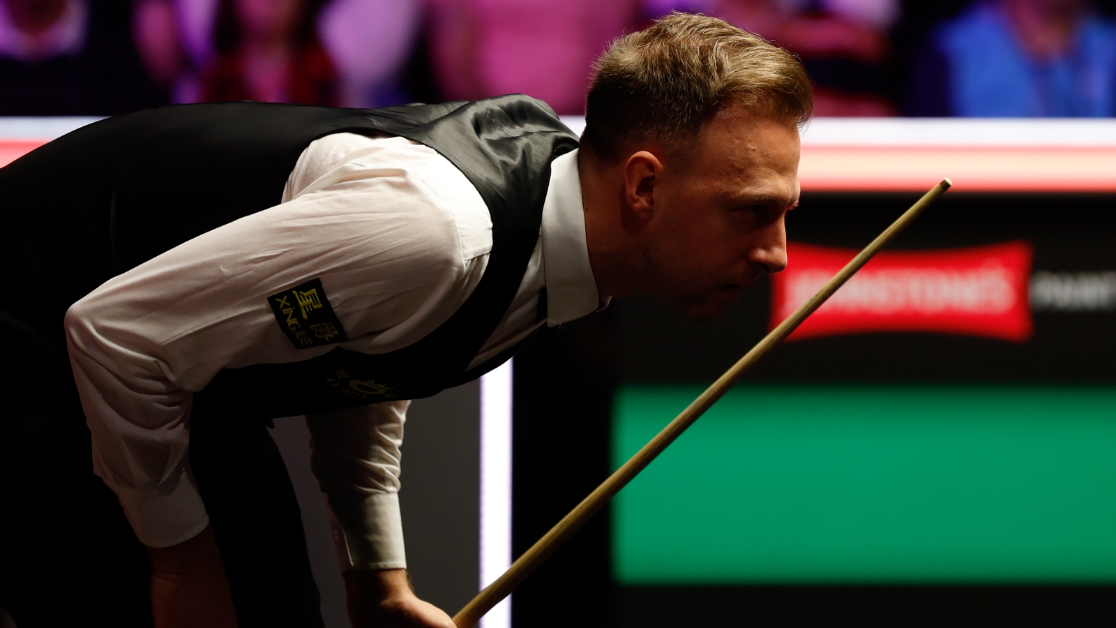 Trump gets the breaks as he leads Vafaei at Crucible