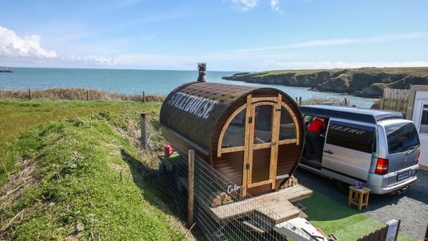 Mobile saunas are becoming more popular following the surge in sea swimming since the pandemic