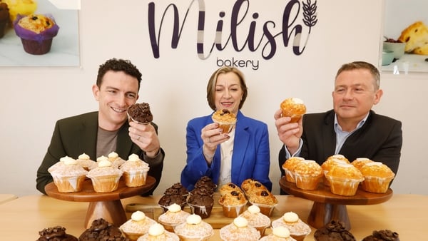 Eddie Murphy, M&S Country Director Ireland and Northern Ireland with Gillian Wilson, Head of Marketing at Milish and Gary McCarney, Tech Director at Milish