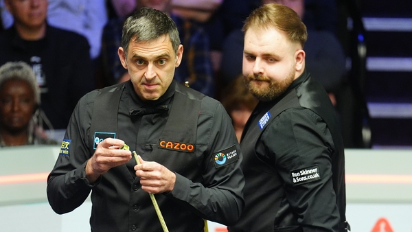 Ronnie O'Sullivan is just two frames away from victory over Jackson Page