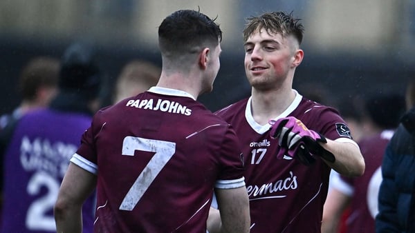 Galway's Jack Lonergan, right, and Jack Folan - pictured during last year's Under-20 football championhsip, were instrumental in the victory over Sligo in Castlebar