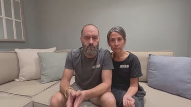 'Stay strong, survive' - parents of Gaza hostage